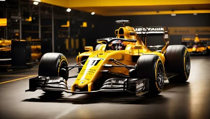 Foto op Plexiglas race car, Formula 1 car on the way to the racetrack. sports © Gang studio