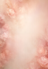 Ethereal Misty Floral Backdrop in Vintage Style