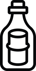 Marine mail lost icon outline vector. Message bottle. Letter pirate