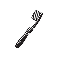 Silhouetted Symphony of Freshness: A Harmonic Ensemble of Toothbrush Silhouettes Resonating Oral Purity - Toothbrush Illustration - Toothbrush Vector
