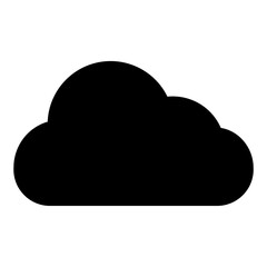 Cloud Leader solid glyph icon
