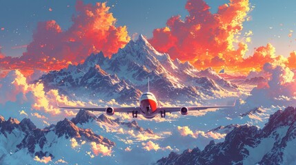 Afghanistan Mountains Plane, Background Banner HD