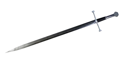 Fotobehang Medieval sword without background © Alexander Yudin