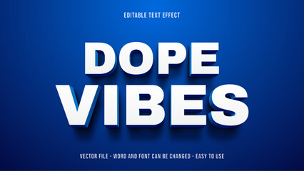 Modern bold editable text effect template