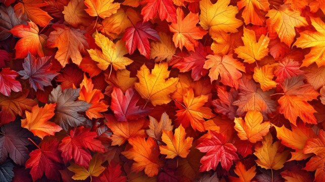 Background Material Autumn Leaves Image, Background Banner HD