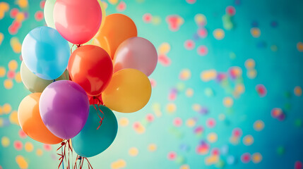 Colorful Balloons Floating Freely Through the Air