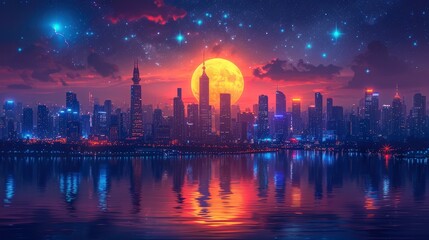 Fototapeta premium Bangkok Thailand Seen Space Contains Modified, Background Banner HD