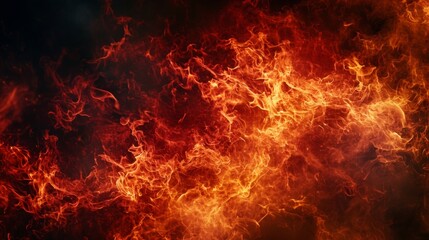 Fototapeta na wymiar demonic evil in fire Religious concept of fiery hell.