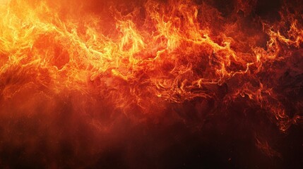 demonic evil in fire Religious concept of fiery hell.