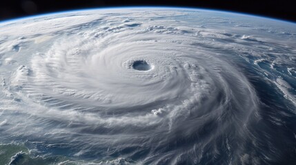 Astronomical View of a Hurricane from Space