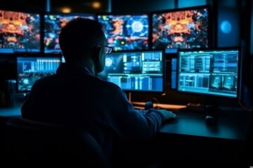 Focused Professional Monitoring Data on Multiple Screens