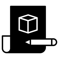 List solid glyph icon