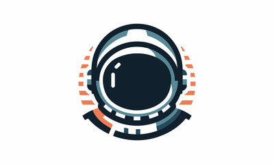 minimalistic astronaut vector logo 

