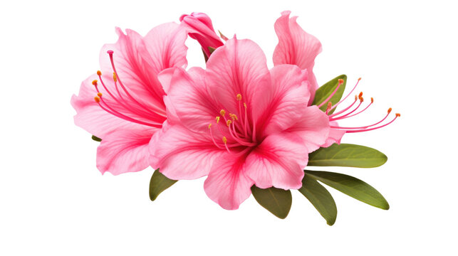 Azalea isolated on a transparent background