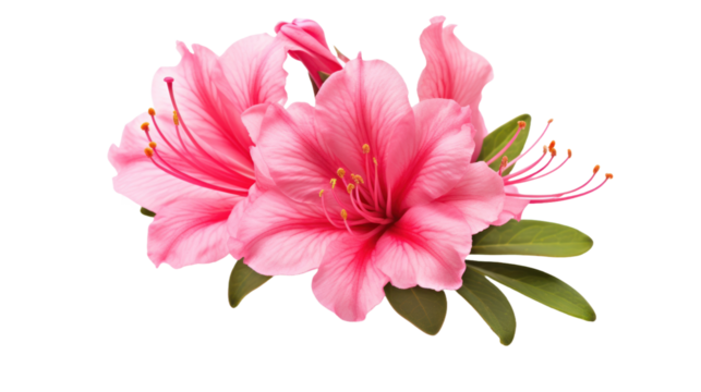 Azalea isolated on a transparent background