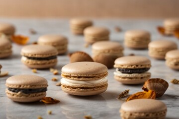 coffee and macaroons (Earl Grey Macaron)