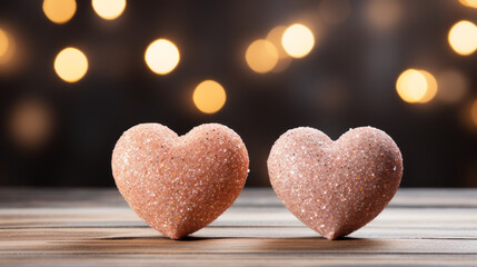 Fototapeta premium Hearts of stone for St. Valentine's Day