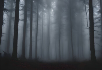 Foggy forest