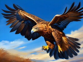 Obraz premium eagle in flight