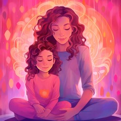 Meditation Parent and Child