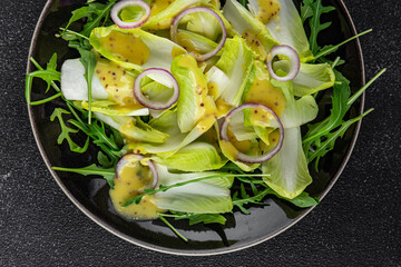 chicory salad fruits chicory vitamins greens tasty fresh healthy eating cooking appetizer meal food...