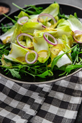 chicory salad fruits chicory vitamins greens tasty fresh healthy eating cooking appetizer meal food...
