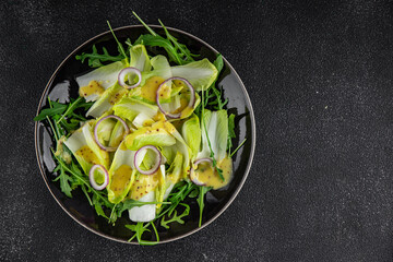 chicory salad fruits chicory vitamins greens tasty fresh healthy eating cooking appetizer meal food...