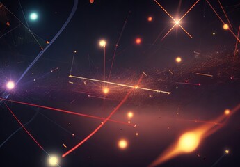 abstract technology particles mesh background