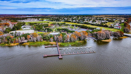 Aerial View of Lake Front Recreation