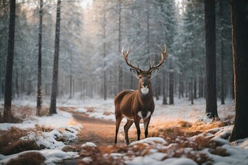 The Deer in the Forest