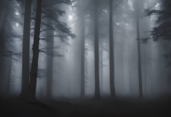 Foggy forest
