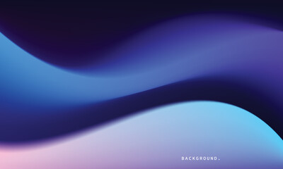 Abstract fluid gradient mesh background. Blue and purple gradation backdrop. Wavy color design for poster, catalog, banner, cover, leaflet, presentation, flyer, or brochure.