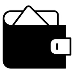 wallet solid glyph icon