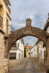 Arch in one of the streets of Garrovillas de Alconétar, Cáceres, Spain