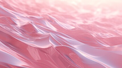Rosy Pink Fluid Dunes in Soft Light
