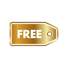 gold free label