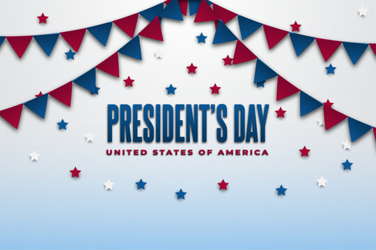 Presidents day poster vector illustration design