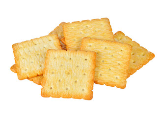 Cracker isolated on over white background