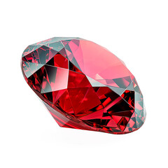 red ruby on transparent background
