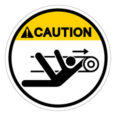Caution Nip Hazard Symbol Sign, Vector Illustration, Isolate On White Background Label .EPS10