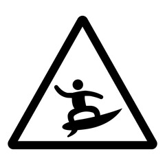 Surf Symbol Sign,Vector Illustration, Isolate On White Background Label. EPS10