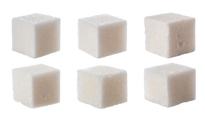 Set of sugar cubes - isolated