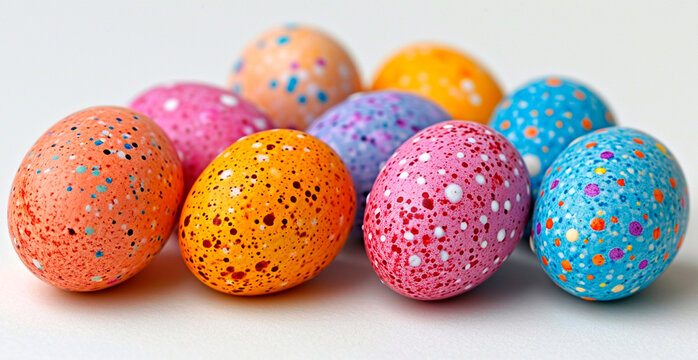 Easter eggs, sacred holiday of Easter - AI generated image