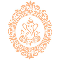 illustration of Lord Ganpati background for Ganesh Chaturthi festival