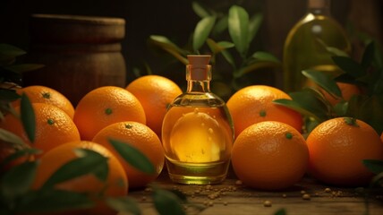 Health benefits sweet testy orange essential lemon oil background pictures