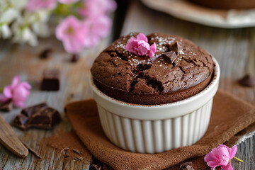 Souffle au chocolat lava cake chocolate