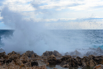 a large body of water with waves