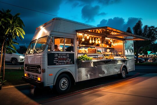 Hand Drawn Food Truck Menu Template