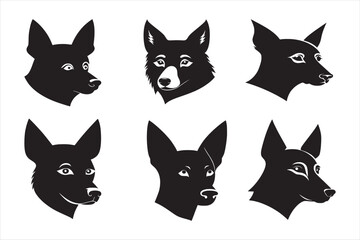 Silhouette Vector design of a Dog Icon 