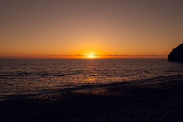 Atardecersobre el océano